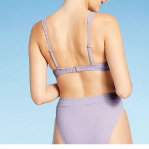 NWT! XHILARATION BIKINI BOTTOM LILAC! HIPSTER FIT!